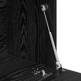 Desk with Door Black Oak 71.5 x 31.5 x 106.5 cm Engineered Wood 869483