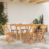Extending Garden Table 110-160x80x75cm Solid Wood Teak 363487