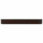 Garden Raised Bed Brown 400 x 80 x 44 cm Steel 42008137