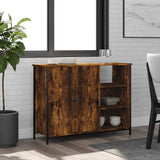 Sideboard Smoked Oak 100x33x75 cm Engineered Wood 835551