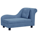 Dog Sofa with Pillow Blue 83x44x44 cm Plush 171104