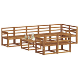 Outdoor Sofa Set 9 pcs Natural Solid Acacia Wood 3366592