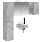 Bathroom Furniture Set 5 pcs Concrete Grey 3407250
