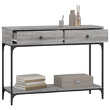 Console Table Grey Sonoma 100x34.5x75 cm Engineered Wood 833396