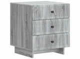 Bedside Cabinet Grey Sonoma 43 x 41 x 66.5 cm Engineered Wood 893871