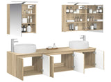 Bathroom Cabinet Set 5 pcs Sonoma Oak Engineered Wood 3406513