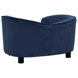 Dog Sofa Blue 69x49x40 cm Plush 171023