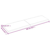 Bathroom Countertop 180x50x cm Untreated Solid Wood 3156070