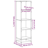 Book Cabinet Sonoma Oak 40x35x139 cm Engineered Wood 849125