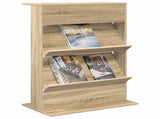 Magazine Rack Sonoma Oak 70 x 41 x 96 cm Engineered Wood 899537