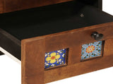 Bedside Cabinet Brown 40 x 33 x 46 cm Solid Mango Wood 4018222