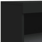 Sideboard with LED Lights Black 60.5x37x100 cm 836666