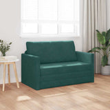 Sofa Bed Dark Green 124 x 204 x 61 cm Velvet 4106704