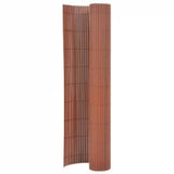 317164 Double-Sided Garden Fence 110x500 cm Brown