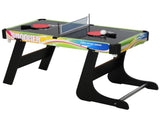Folding Multi Gaming Table 4 in 1 Hockey, Football Table, Table Tennis, Billiards For Play Fun T3398P425070