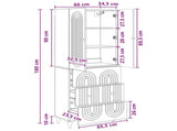 Cabinet Set 2 pcs 66 x 34.5 x 90 cm Engineered Wood 3416462
