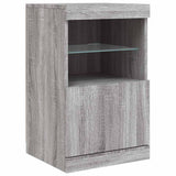 Sideboard with LED Lights Grey Sonoma 41x37x67 cm 836684