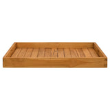 Serving Tray 70x70 cm Solid Teak Wood 315459