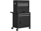 Three-Part Steel Locking Tool Chest - Black T3398P425128