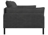 2-Seater Sofa Black 188 x 81 x 89 cm Faux Leather 42048625
