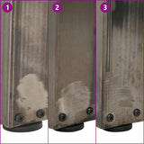 Coffee Table Legs V-Shape 2 pcs Natural Steel 50x cm Steel 4012531