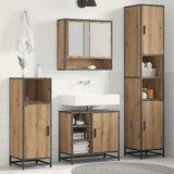 Bathroom Furniture Set 3 pcs Artisan Oak Engineered Wood 3402439