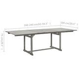 Garden Dining Table x100x75 cm Solid Acacia Wood 316573