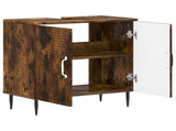 Bathroom Sink Cabinet HAARLEM Smoked Oak 59.5 x 31.5x 59 cm 896790