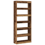 Book Cabinet Old Wood 80 x 30 x 198 cm Engineered Wood 3333921