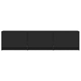 TV Cabinet with LED Black 165 x 34 x 40 cm Engineered Wood 3418717