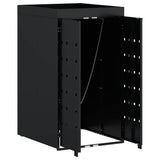 Wheelie Bin Storage with Planter Roof for Single 240L Bin Black 42018675