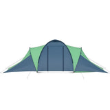 Camping Tent 6 Persons Blue and Green 93184