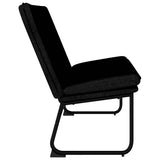 Bench Black 100x75x76 cm Fabric 351323