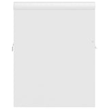 Sink Cabinet with Built-in Basin White Engineered Wood 3070811