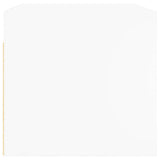 Wall Cabinet with Glass Doors White 68.5x37x35 cm 836497