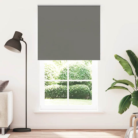 ZNTS Roller Blind Blackout Grey 130x230 cm Fabric Width 126.6 cm Polyester 4011212