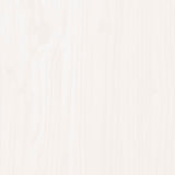 3103669 Bed Frame without Mattress White Solid Wood 200x200 cm