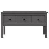 Coffee Table Grey 102x49x55 cm Solid Wood Pine 820943