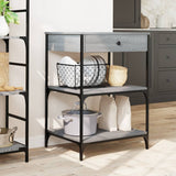 Kitchen Trolley Grey Sonoma 60x48x89.5 cm Engineered Wood 842374