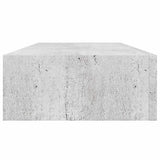 Wall Drawer Shelves 2 pcs Concrete Grey 60x23.5x10cm MDF 330266