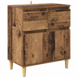 Sideboard with Drawer Old Wood 60 x 35 x 70 cm Engineered Wood 881209