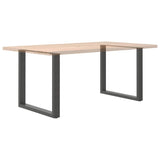Dining Table Legs U-Shaped 2 pcs Anthracite 80x cm Steel 4013190