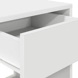 ZNTS Bedside Cabinets with Drawer 2 pcs White 35x34x66.5 cm 858714