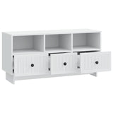 TV Cabinet with Drawer White 102 x 34.5 x 50 cm Engineered Wood 893985