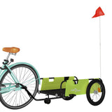 Bike Trailer Green and Black Oxford Fabric and Iron 94200