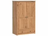 Wardrobe PANAMA Honey 88.5 x 50 x 185 cm Solid Pine Wood 42042132