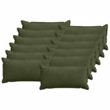 Cushion Cover 12 pcs HOUTEN Green 40 x 80 cm Corduroy 918198