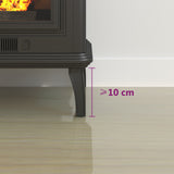 Fireplace Glass Plate Transparent 120 x 50 cm Glass 353860