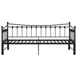 Sofa Bed Frame Black Powder-coated metal 90x200 cm 324758
