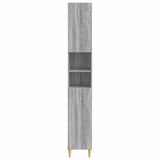 Bathroom Cabinet with Open Shelf DELFT Grey Sonoma 897041
